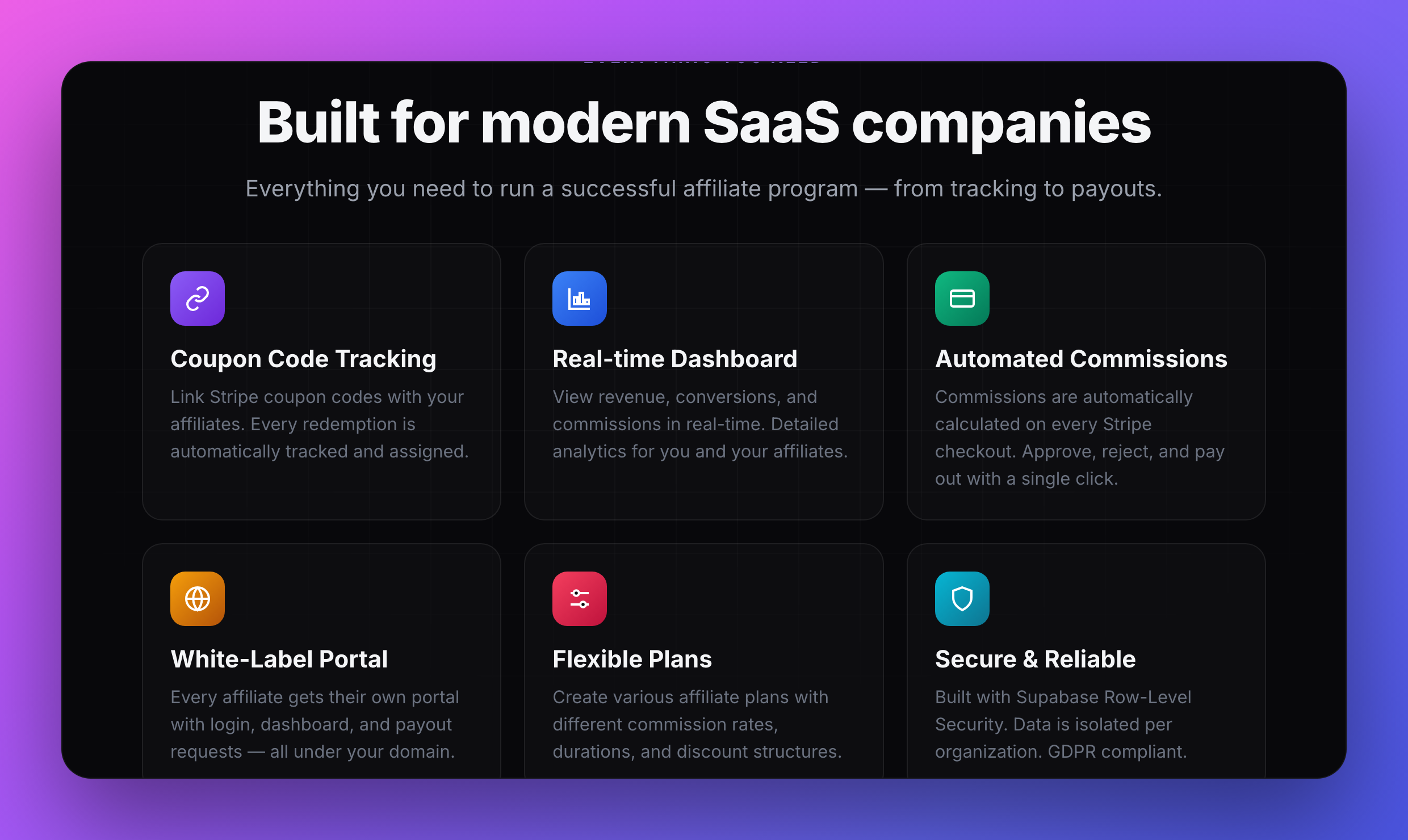 BEKLINK Funktionen für moderne SaaS-Unternehmen – Tracking bis Auszahlung