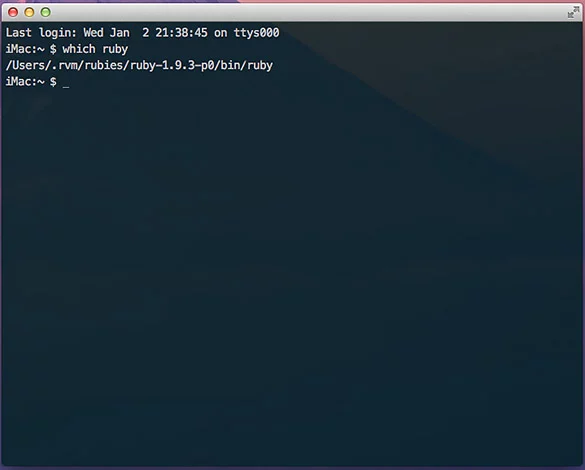 Rühren Sie Ihre eigenen köstlichen Sass Mixins 21 Terminal output for which ruby command