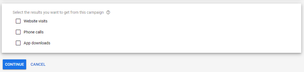 Google Ads Ziel setzen