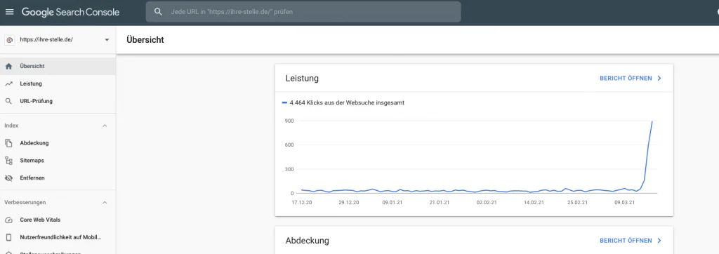 Indexiert, obwohl durch robots.txt-Datei blockiert bei GSC – was tun? 6 Google-Search-Console-SEO-Leistung-top