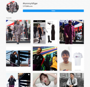 Tommy Hilfiger HashtagInstagram |